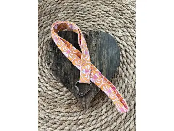 Schlüsselband orange-pink