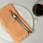 Farbige Servietten aus 100% Baumwolle mit umlaufender Atlaskante