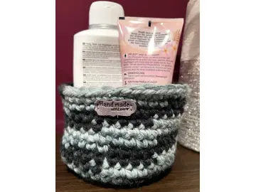 Gehäkeltes Körbchen Rund