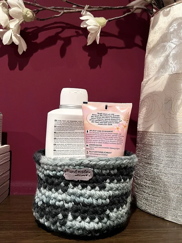 Gehäkeltes Körbchen Rund