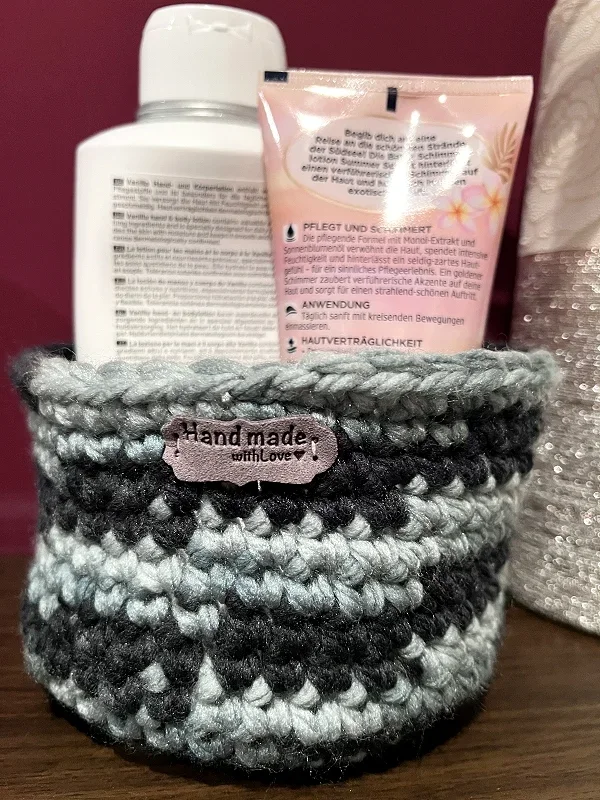 Gehäkeltes Körbchen Rund